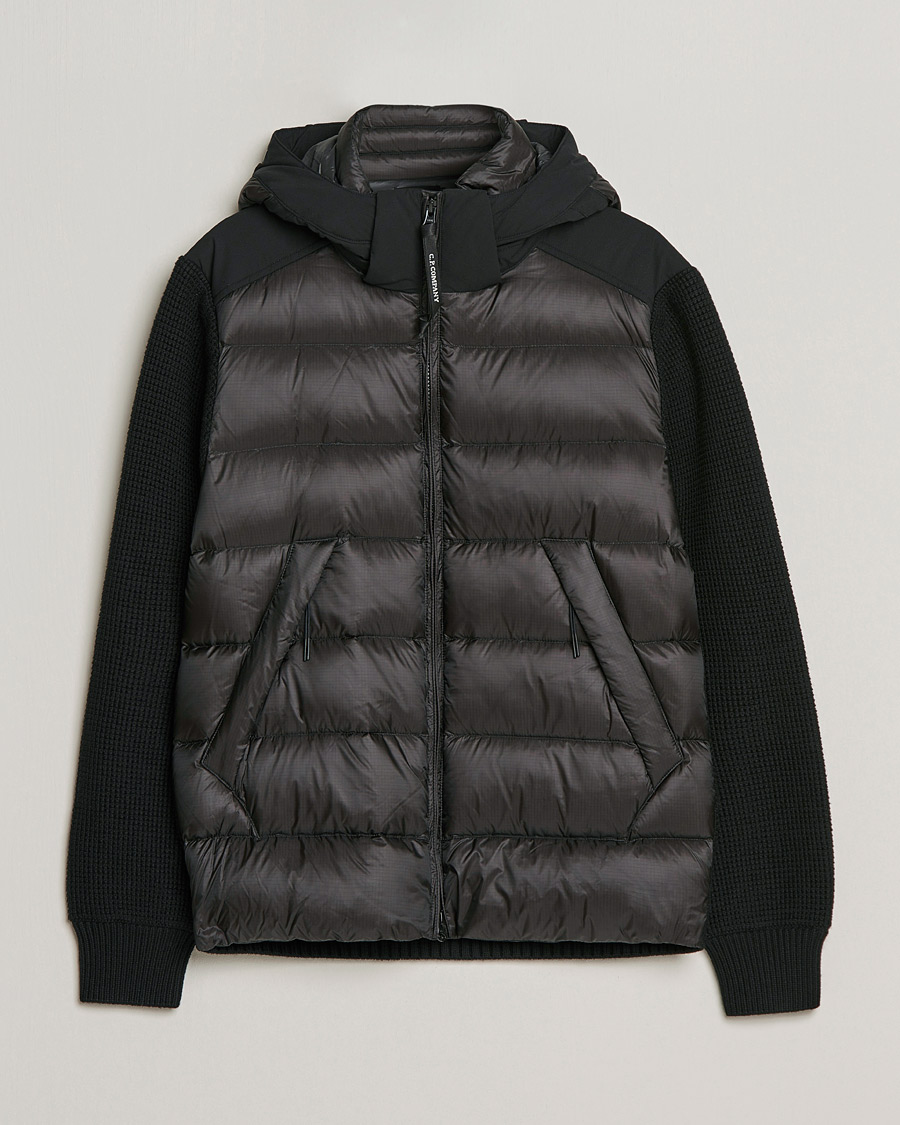 Men |  | C.P. Company | Merino Nylon Mixed Hybrid Jacket Black