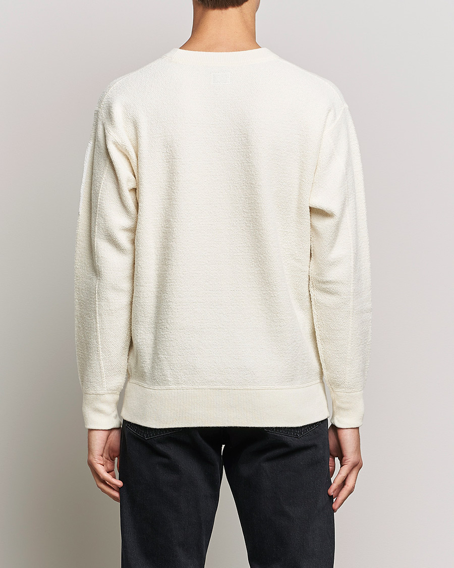 Men | Sweaters & Knitwear | C.P. Company | Structured Lambswool Lens Roundneck White