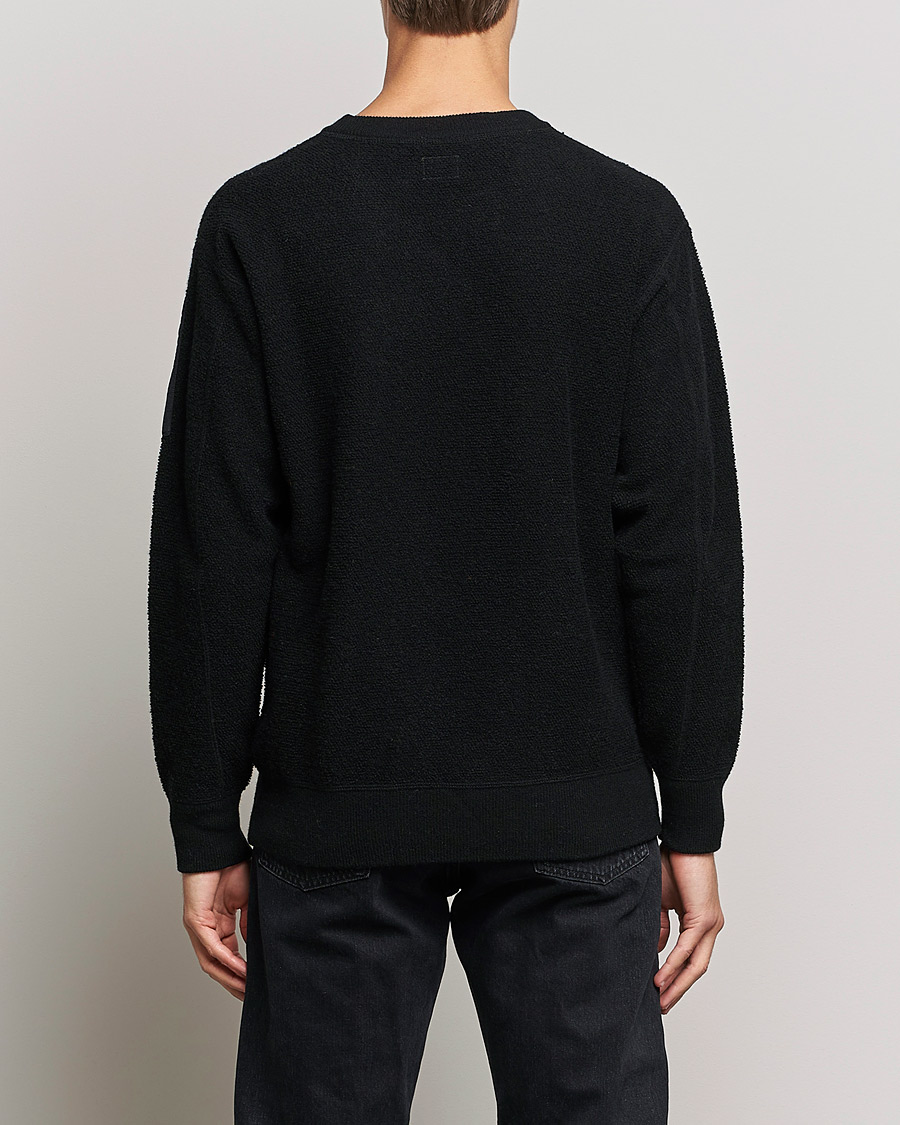 Men | Sweaters & Knitwear | C.P. Company | Structured Lambswool Lens Roundneck Black