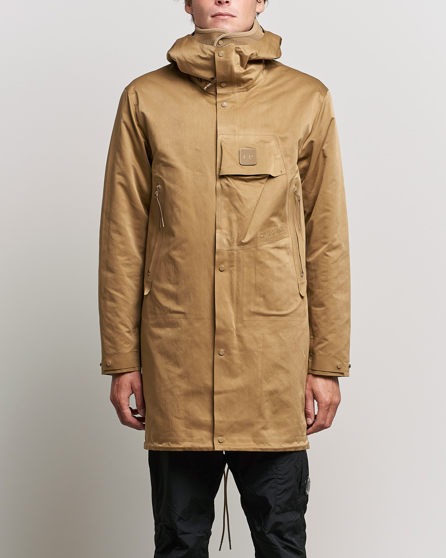 Men | Coats & Jackets | C.P. Company | Metropolis A.A.C. Two in One Down Parka Khaki Brown