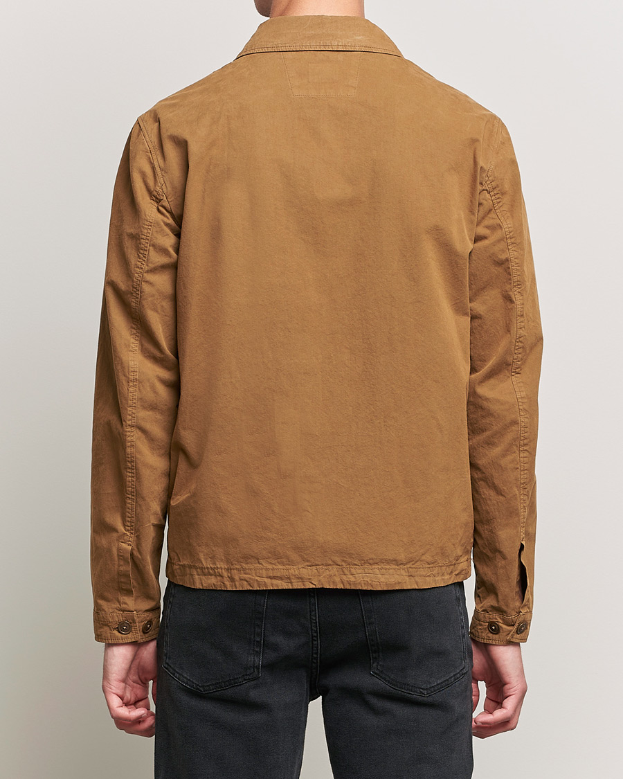 Men | Shirts | C.P. Company | Metropolis Micro Reps Diamond Peach Overshirt Khaki