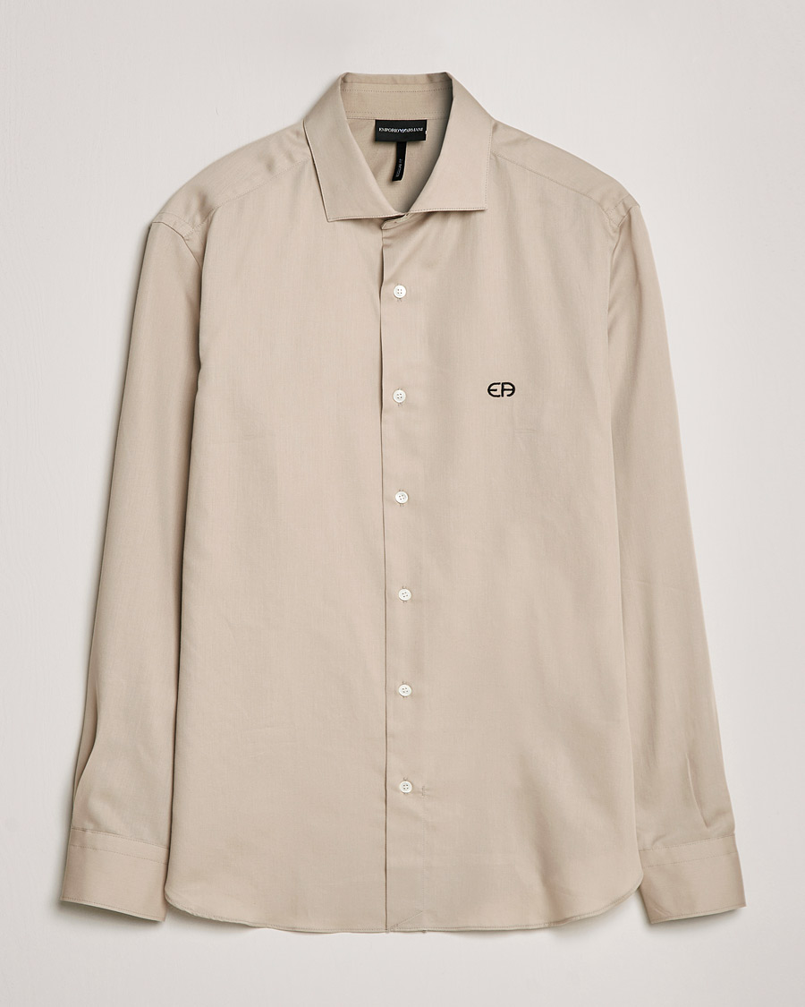 Men |  | Emporio Armani | Light Cotton Shirt Beige