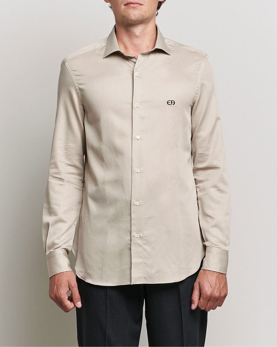 Men |  | Emporio Armani | Light Cotton Shirt Beige