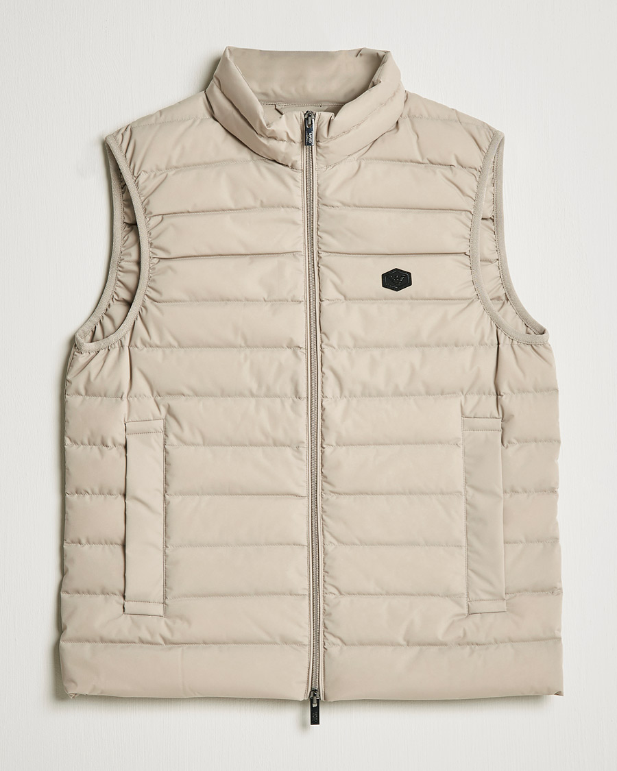 Men | Coats & Jackets | Emporio Armani | Light Down Vest Beige