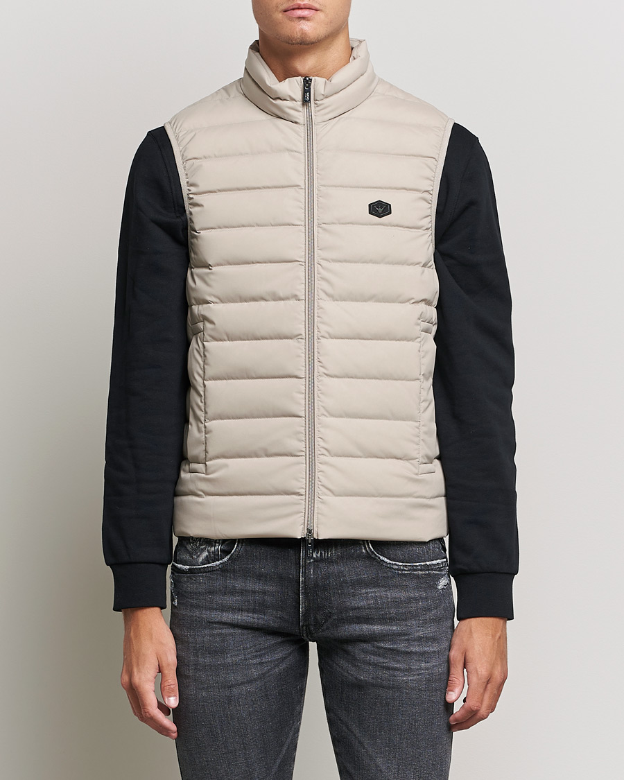 Men | Coats & Jackets | Emporio Armani | Light Down Vest Beige