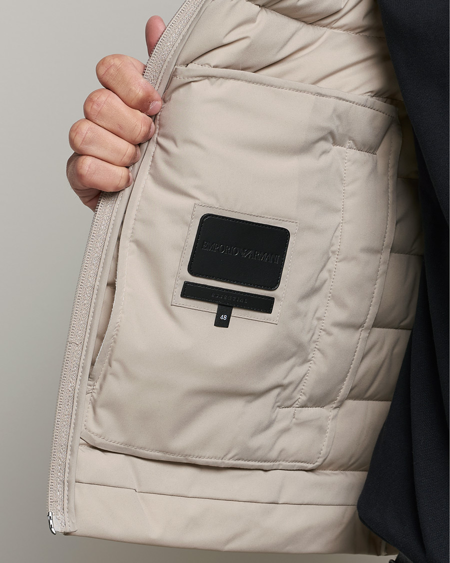 Men | Coats & Jackets | Emporio Armani | Light Down Vest Beige