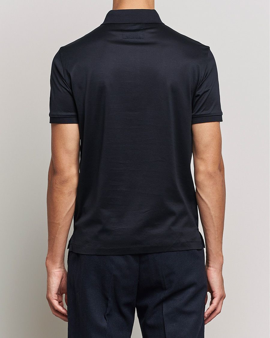 Men | Polo Shirts | Emporio Armani | Cotton Stretch  Pique Navy