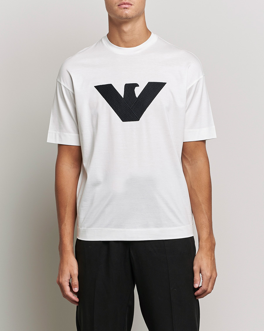 Men | T-Shirts | Emporio Armani | Logo Cotton Tee White