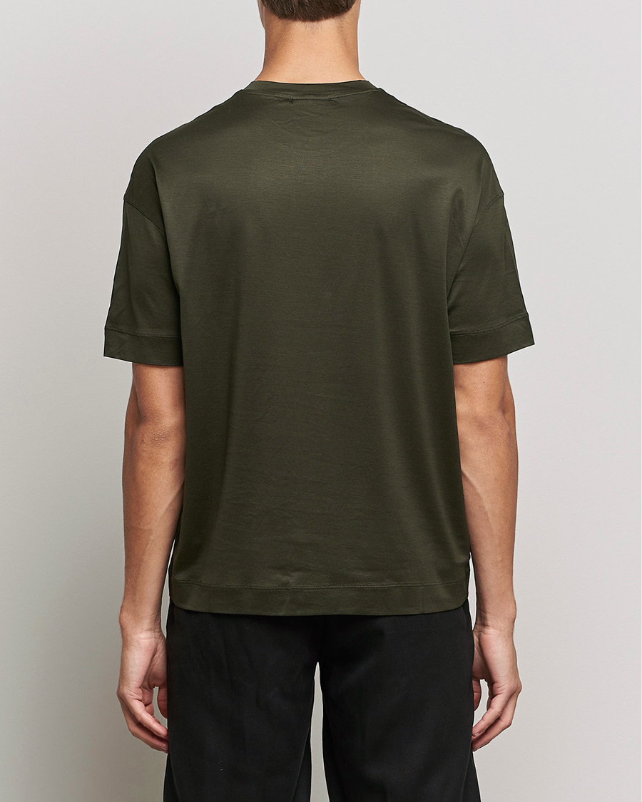 Men | T-Shirts | Emporio Armani | Logo Cotton Tee Green