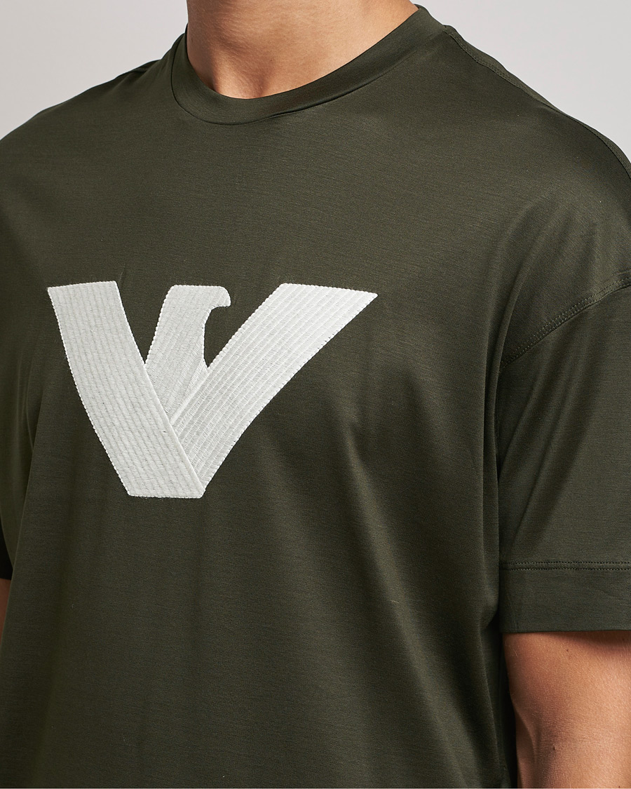 Men | T-Shirts | Emporio Armani | Logo Cotton Tee Green