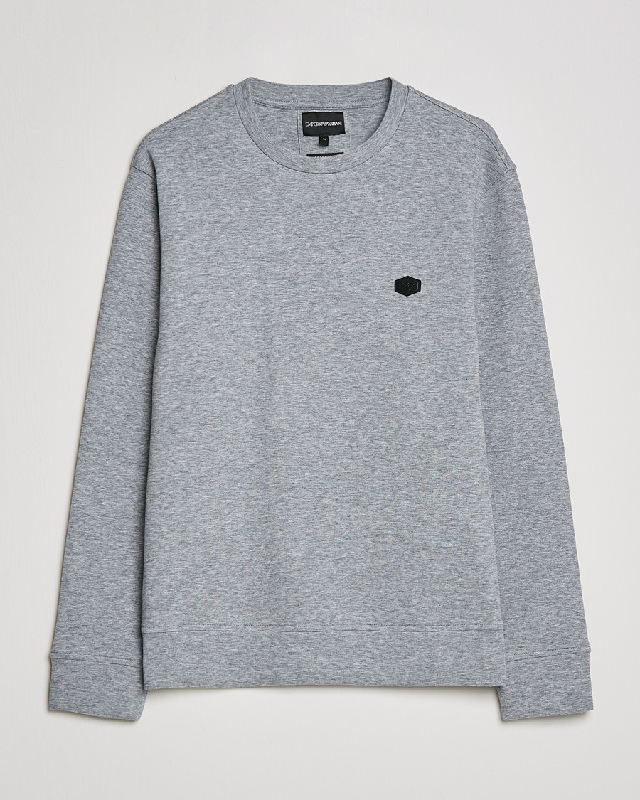 Men | Sweaters & Knitwear | Emporio Armani | Cotton Sweatshirt Grey