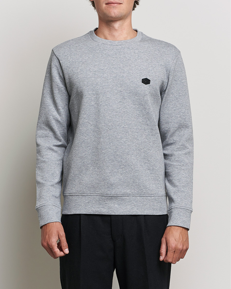 Men | Sweaters & Knitwear | Emporio Armani | Cotton Sweatshirt Grey