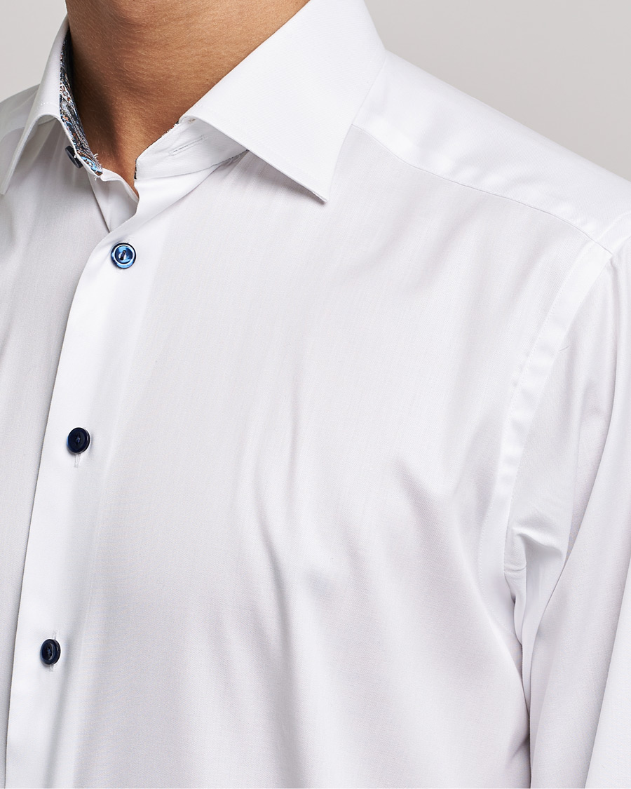 Men | Shirts | Eton | Organic Cotton Signature Twill Contemporary Shirt White