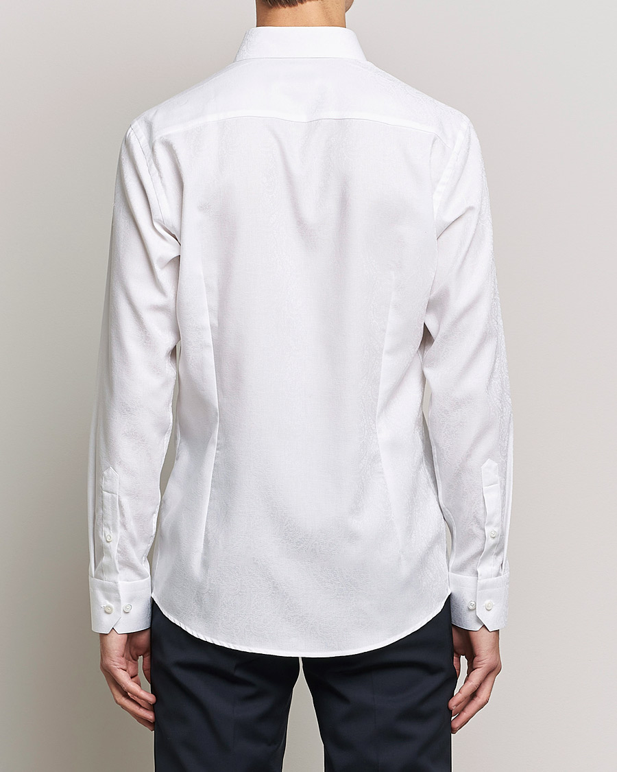 Men | Shirts | Eton | Jaquard Paisley Shirt White