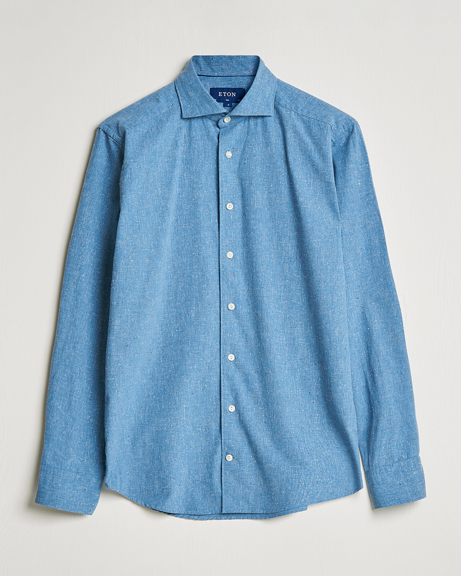 Men |  | Eton | Recycled Cotton Shirt Blue