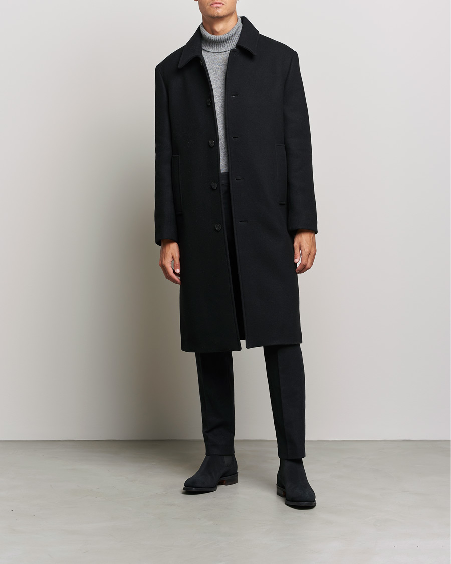 Men | Coats & Jackets | Filippa K | Berlin Wool Coat Black