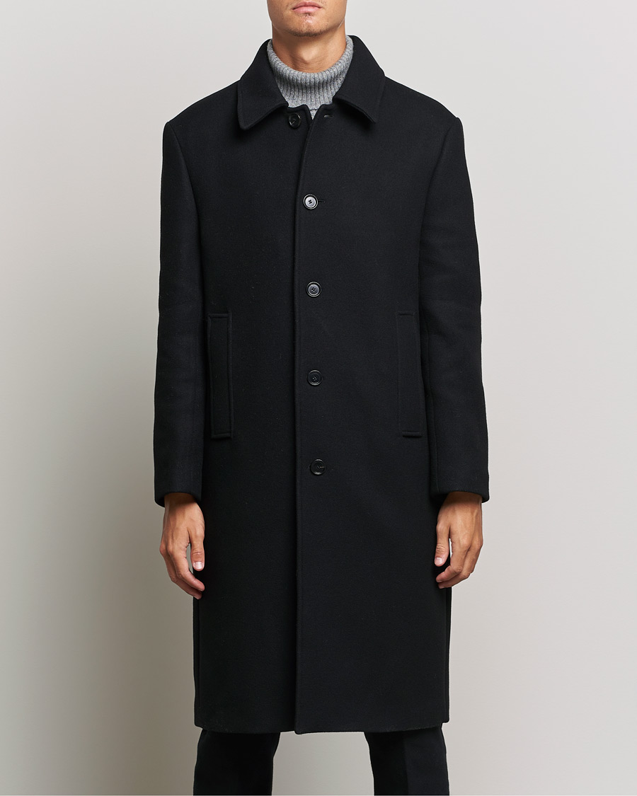 Men | Coats & Jackets | Filippa K | Berlin Wool Coat Black