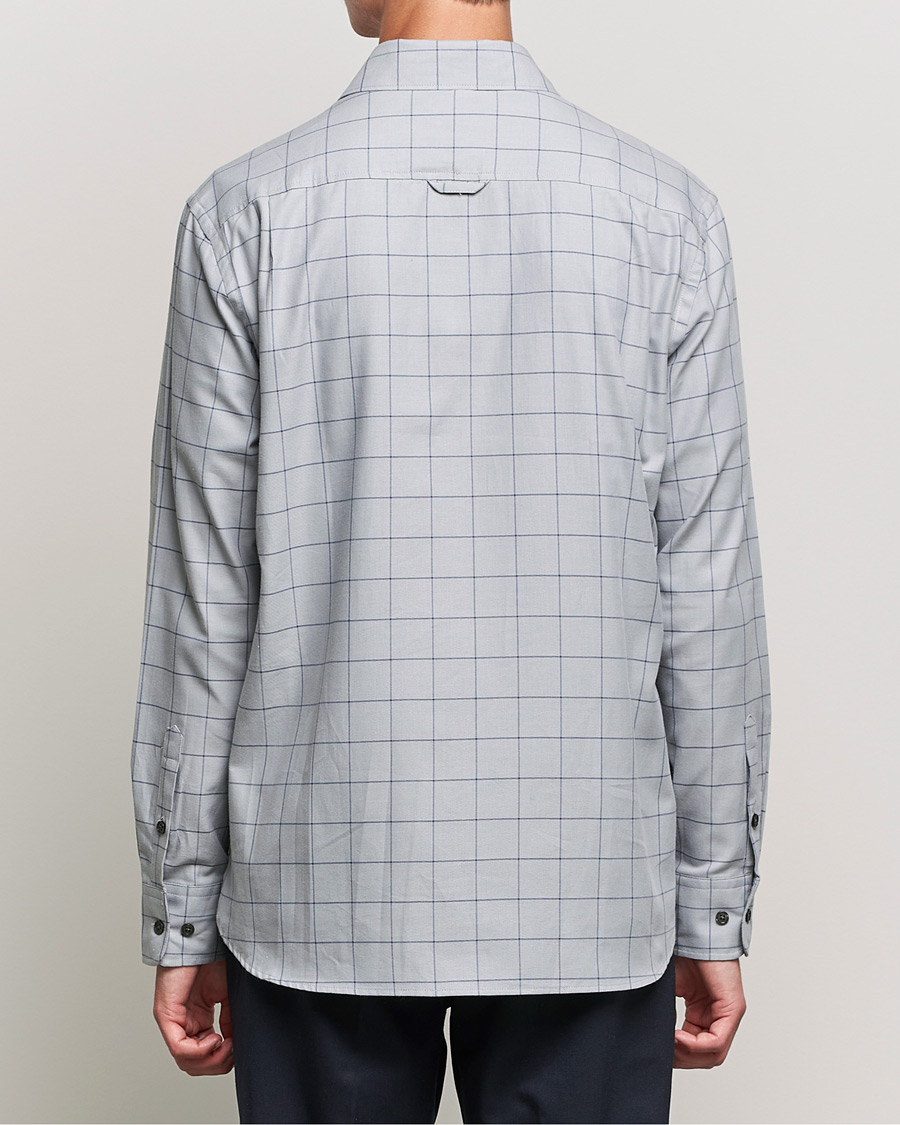 Men | Shirts | Filippa K | Rob Checked Shirt Light Grey