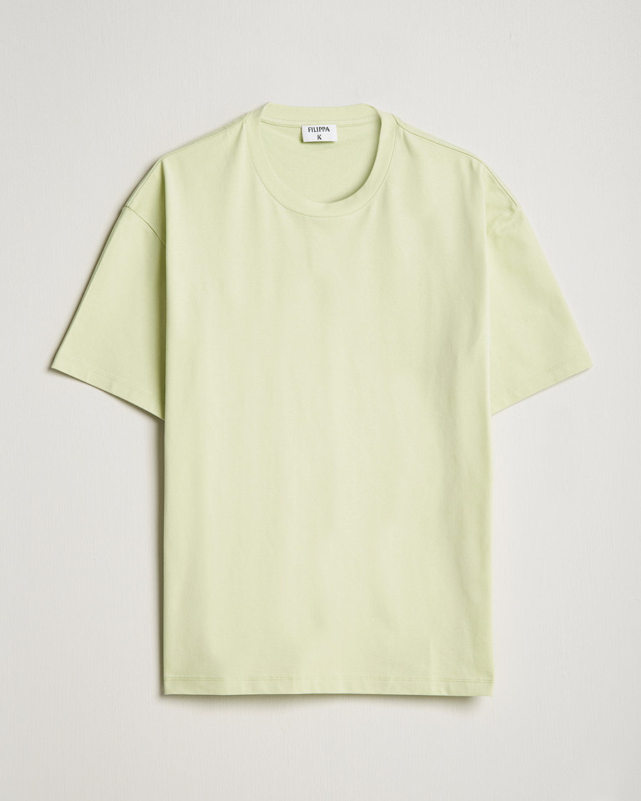 Men | T-Shirts | Filippa K | Brushed Cotton Tee Pale Green