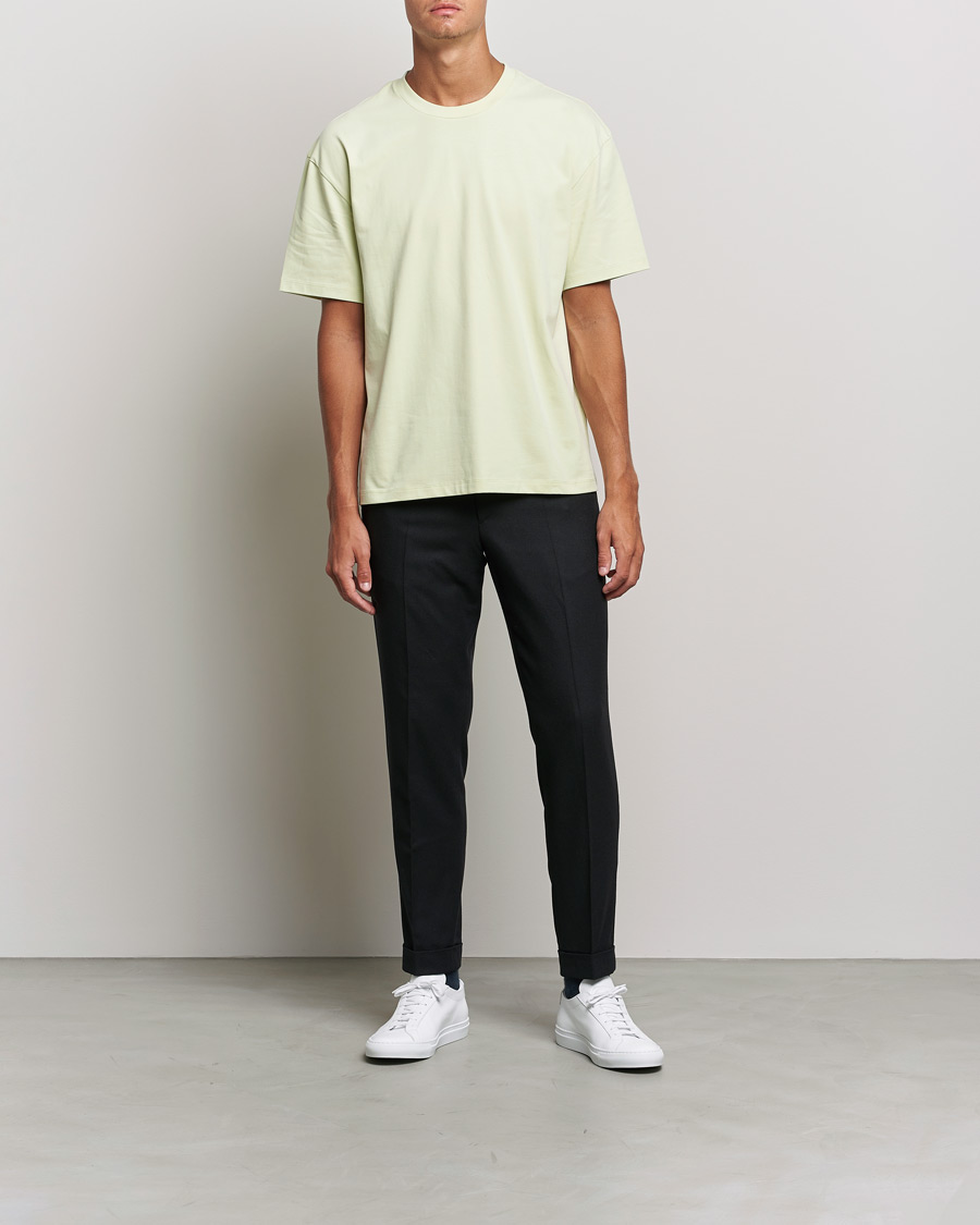 Men | T-Shirts | Filippa K | Brushed Cotton Tee Pale Green