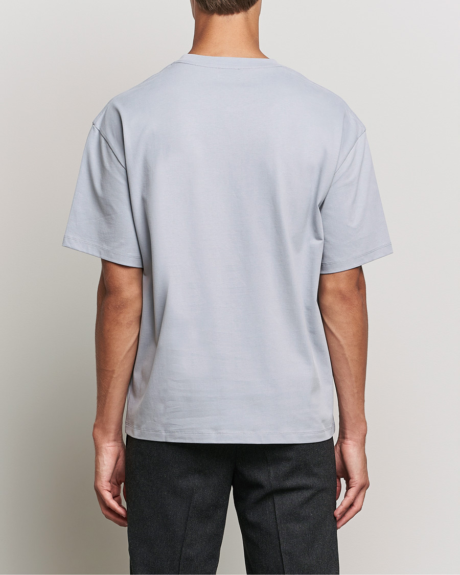 Men | T-Shirts | Filippa K | Brushed Cotton Tee Fog Blue