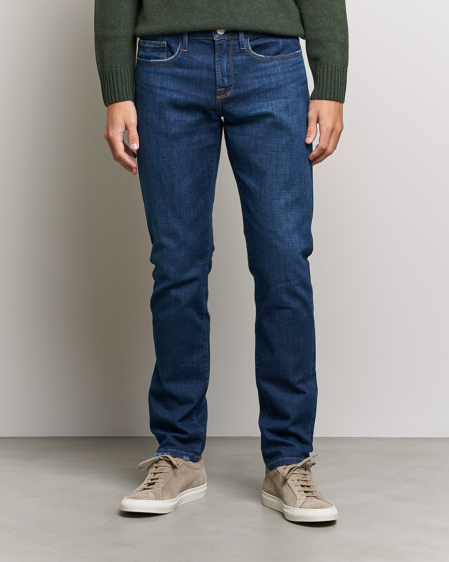 Men | Jeans | FRAME | L´Homme Slim Stretch Degradable Jeans Indigo Land