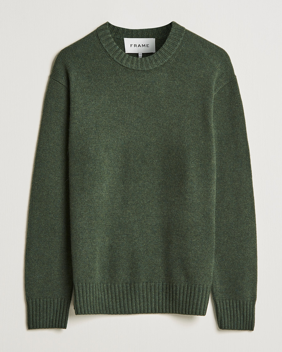 Men | Sweaters & Knitwear | FRAME | Cashmere Sweater Military Green