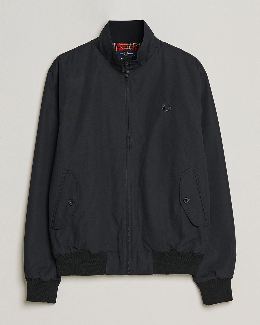 Men |  | Fred Perry | Harrington Made In England Jacket  Black