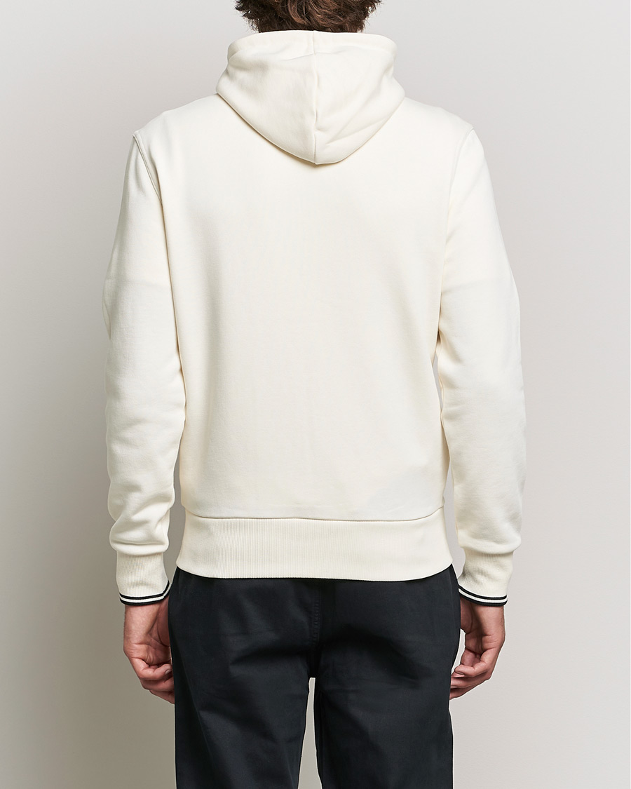 Men | Sweaters & Knitwear | Fred Perry | Hooded Zip Sweatshirt Ecru