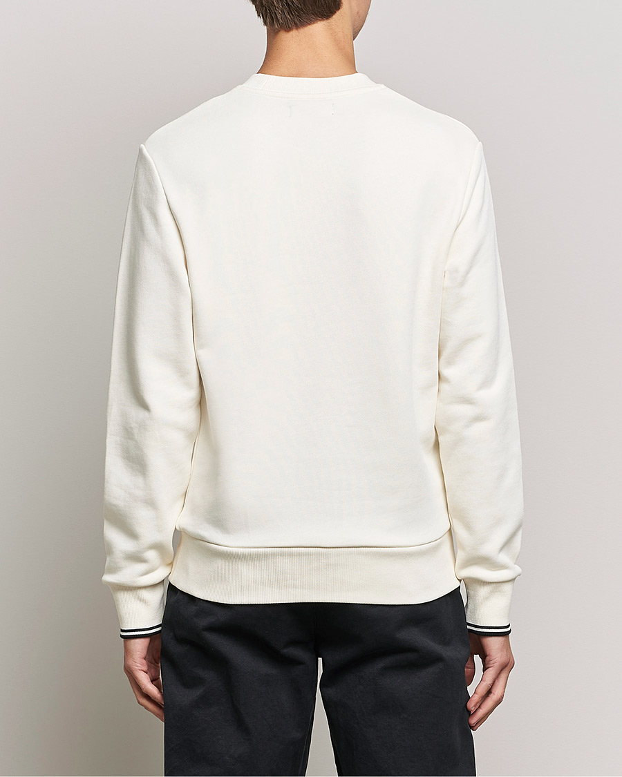 Men | Sweaters & Knitwear | Fred Perry | Crew Neck Sweatshirt Ecru