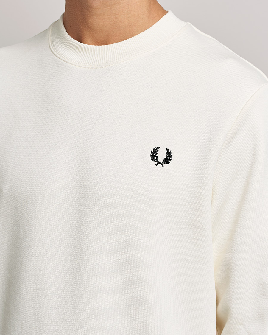 Men | Sweaters & Knitwear | Fred Perry | Crew Neck Sweatshirt Ecru