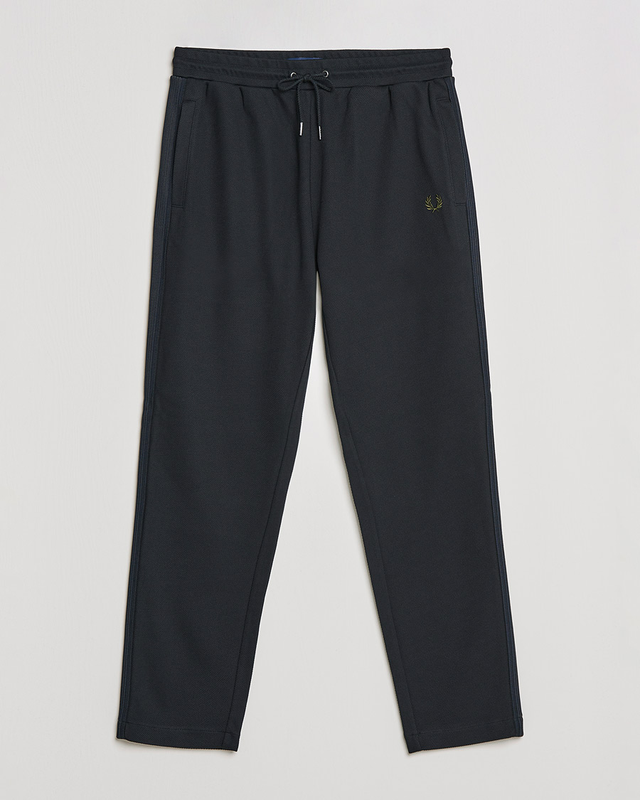 Men | Trousers | Fred Perry | Knitted Tapped Track Pant Black