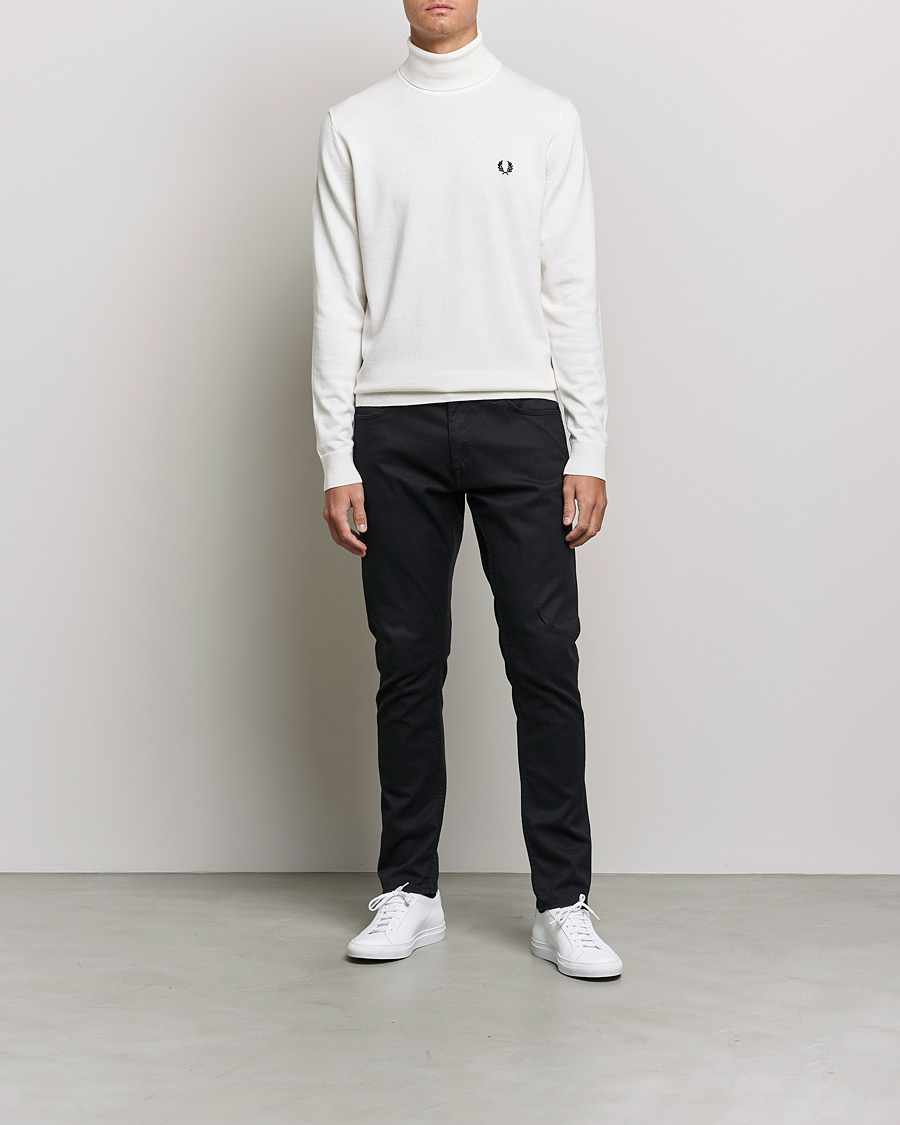 Men | Sweaters & Knitwear | Fred Perry | Roll Neck Jumper Snow White