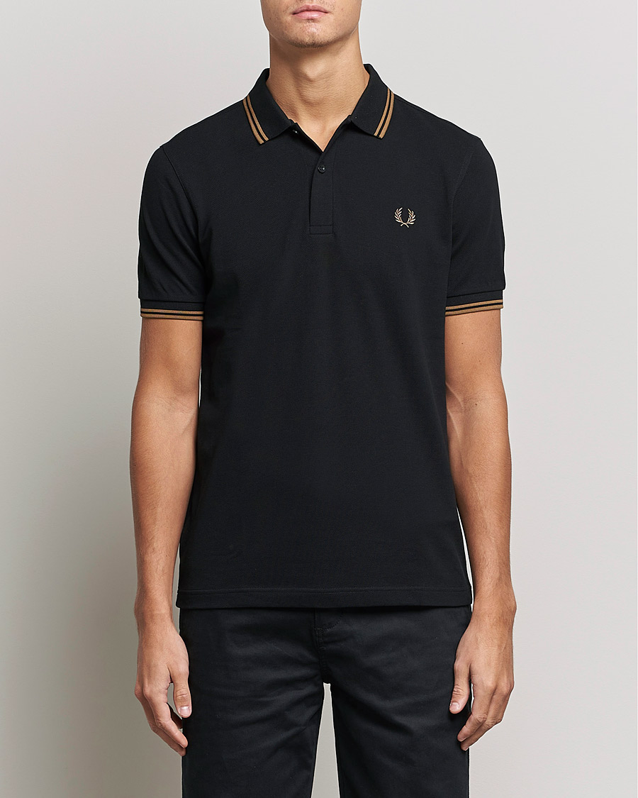Men |  | Fred Perry | Twin Tipped Shirt Black