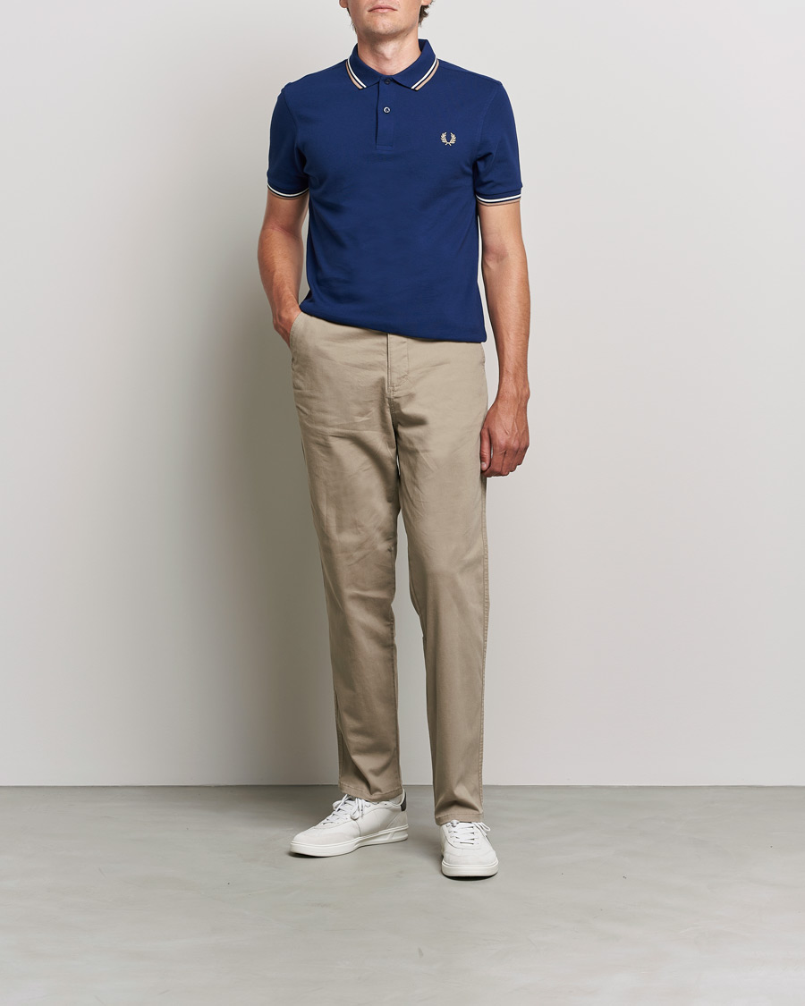Men |  | Fred Perry | Twin Tipped Shirt Navy