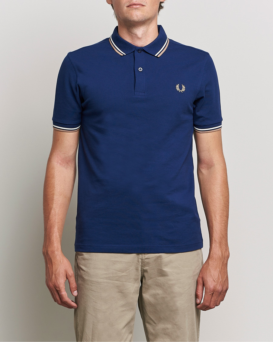 Men | Polo Shirts | Fred Perry | Twin Tipped Shirt Navy