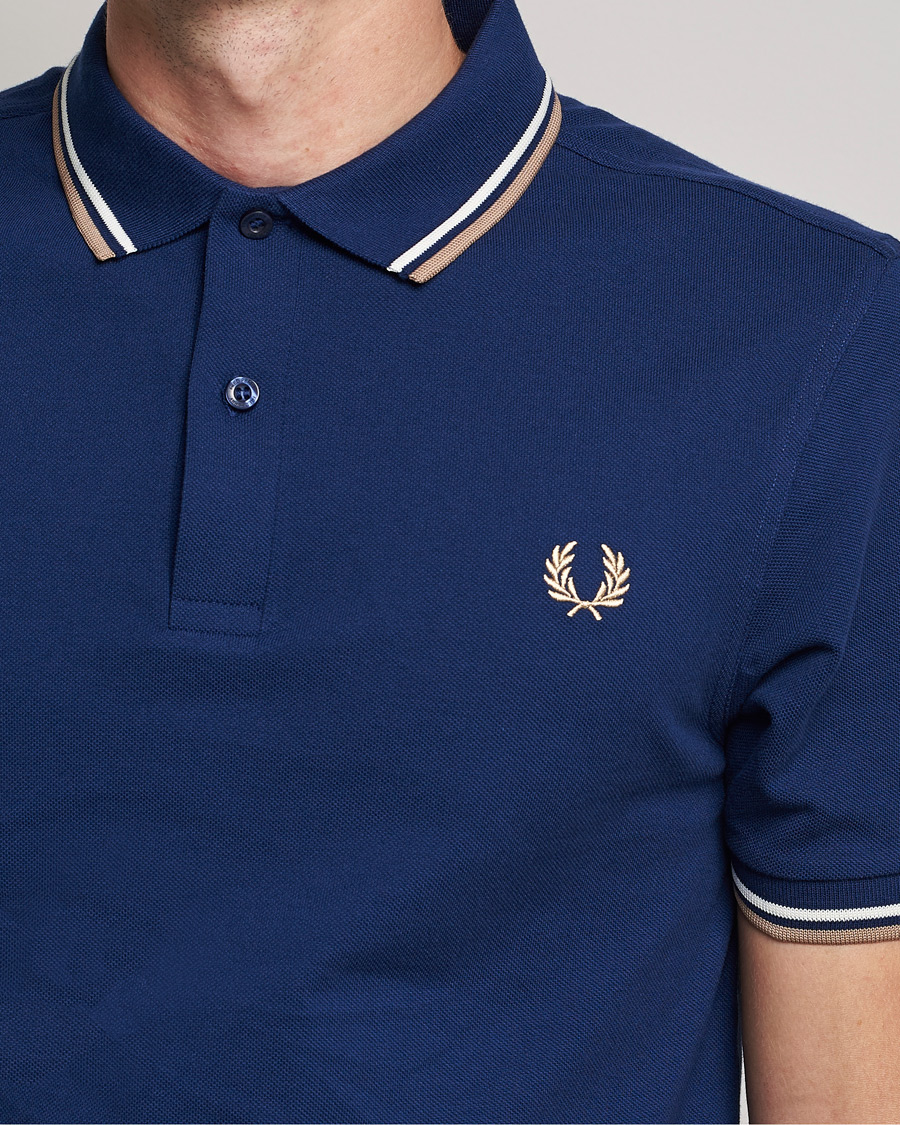 Men | Polo Shirts | Fred Perry | Twin Tipped Shirt Navy