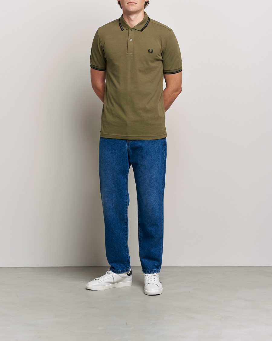 Men |  | Fred Perry | Twin Tipped Shirt Uniform Green