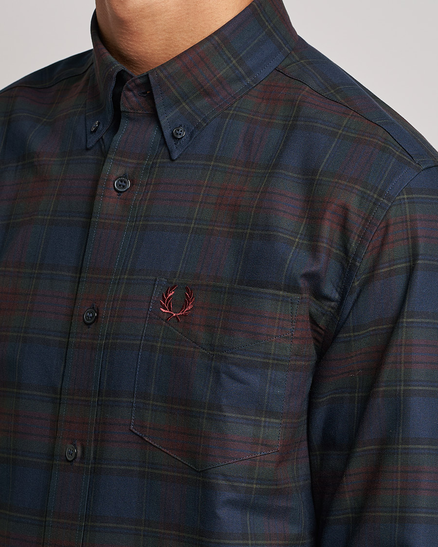 Men | Shirts | Fred Perry | Tartan Shirt Navy