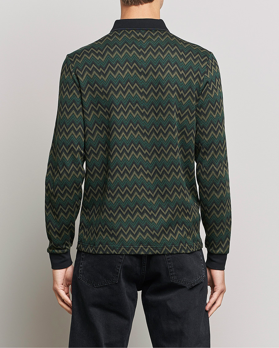 Men | Sweaters & Knitwear | Fred Perry | Jaquard Polo Shirt Night Green