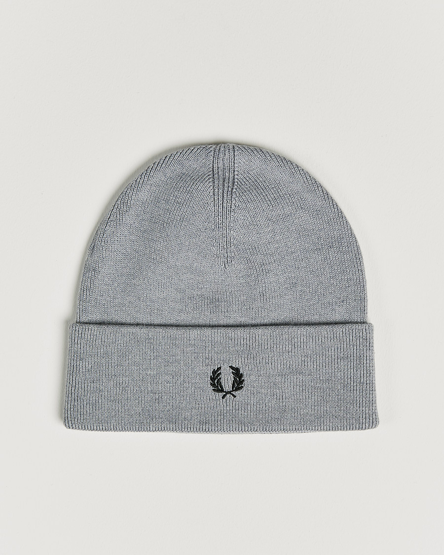 Men | Fred Perry Merino Wool Beanie Steel | Fred Perry | Merino Wool Beanie Steel