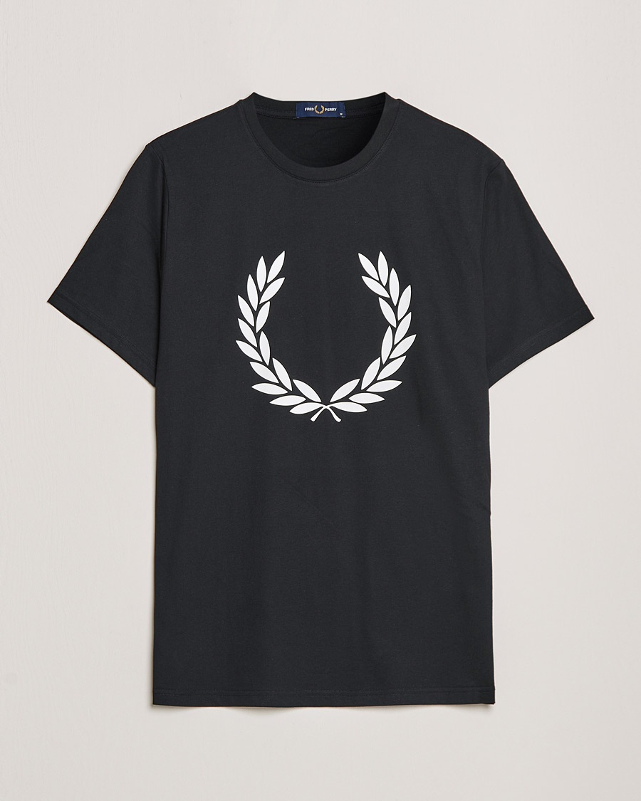 Men |  | Fred Perry | Laurel Wreath T-Shirt Black