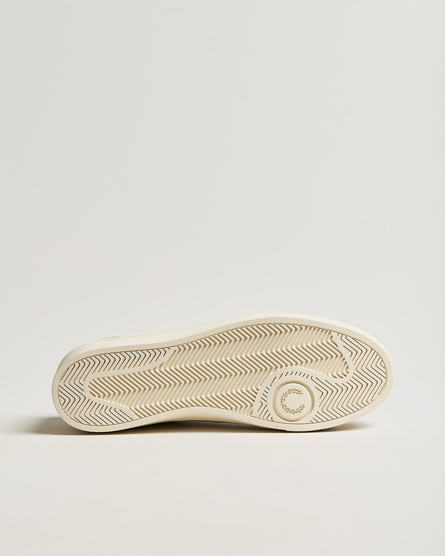 Men | Fred Perry Spencer Tumbled Leather Sneaker Ecru | Fred Perry | Spencer Tumbled Leather Sneaker Ecru