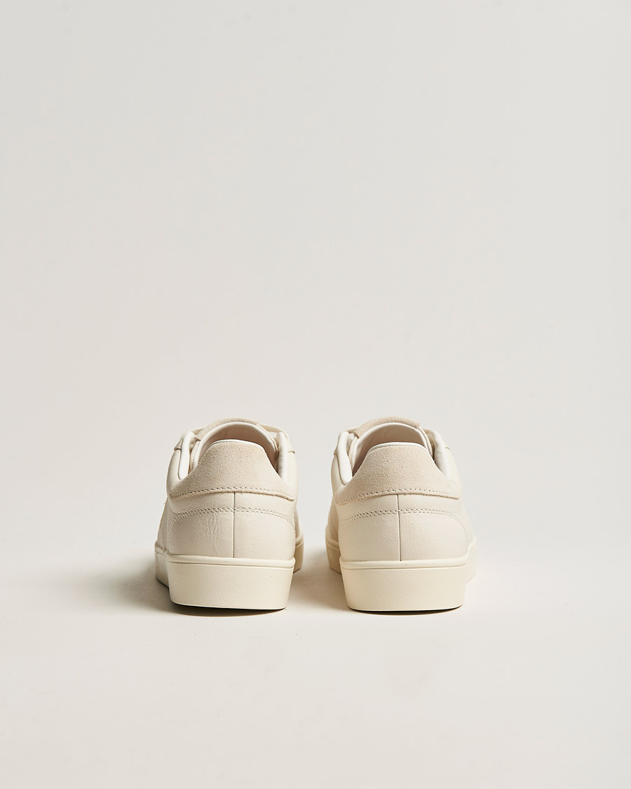 Men | Fred Perry Spencer Tumbled Leather Sneaker Ecru | Fred Perry | Spencer Tumbled Leather Sneaker Ecru