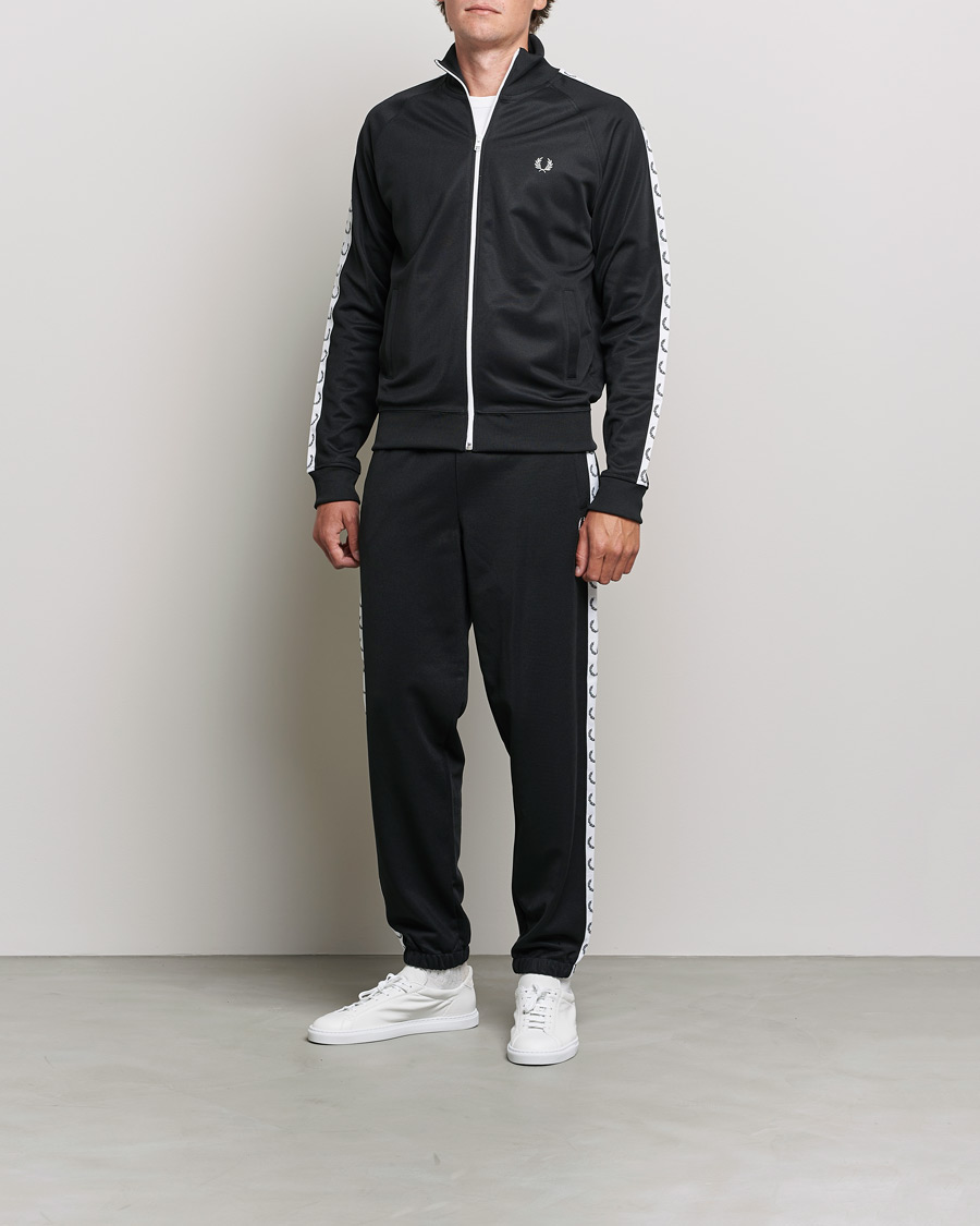 Buy Fred Perry Men Ice Blue Taped Track Pants Online  673272  The  Collective