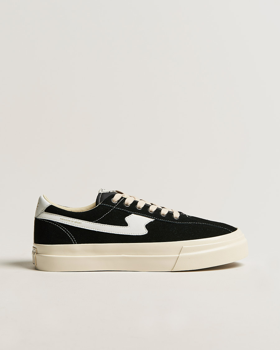 Men | Stepney Workers Club Dellow S-Strike Suede Sneaker Black/White | Stepney Workers Club | Dellow S-Strike Suede Sneaker Black/White