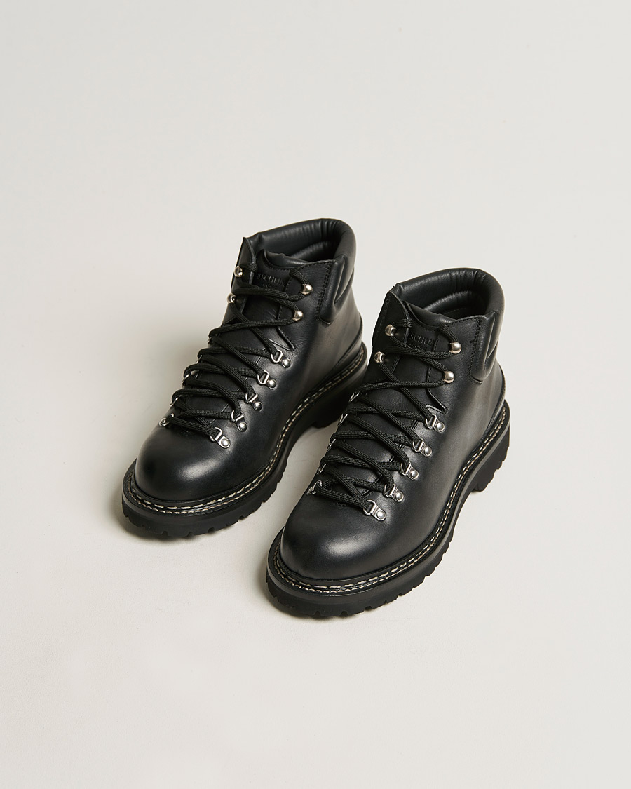 Men | Black boots | Heschung | Vanoise Leather Hiking Boot Black
