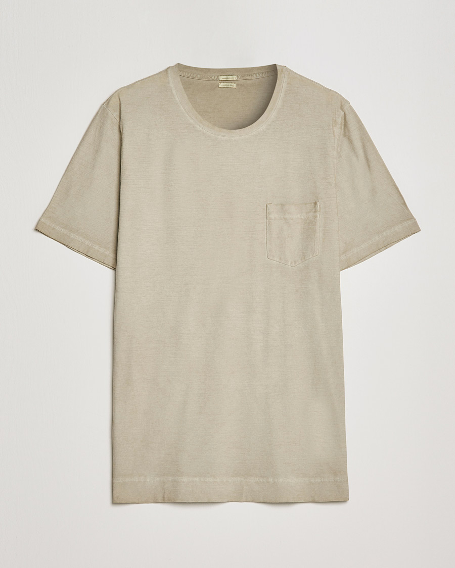 Men | T-Shirts | Massimo Alba | Panarea Watercolor T-Shirt Chalk