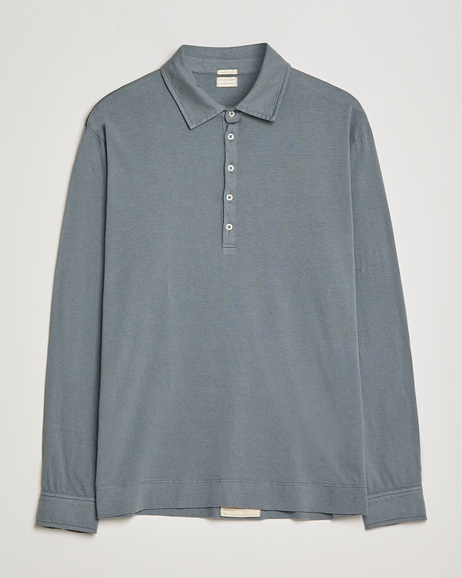 Men | Sweaters & Knitwear | Massimo Alba | Ischia Cotton/Cashmere Polo Smoke