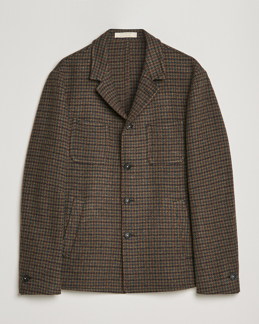 Men | Coats & Jackets | Massimo Alba | Soft Tweed Jacket Bosco Check
